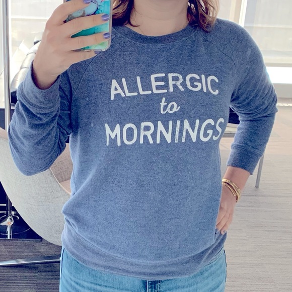 Grayson Threads Sweaters - Grayson Threads Allergic To Mornings Print Jumper